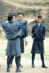 In Bhutan, the national sport is archery and you can visit this Himalayan Kingdom on The California Native Bhutan Tours